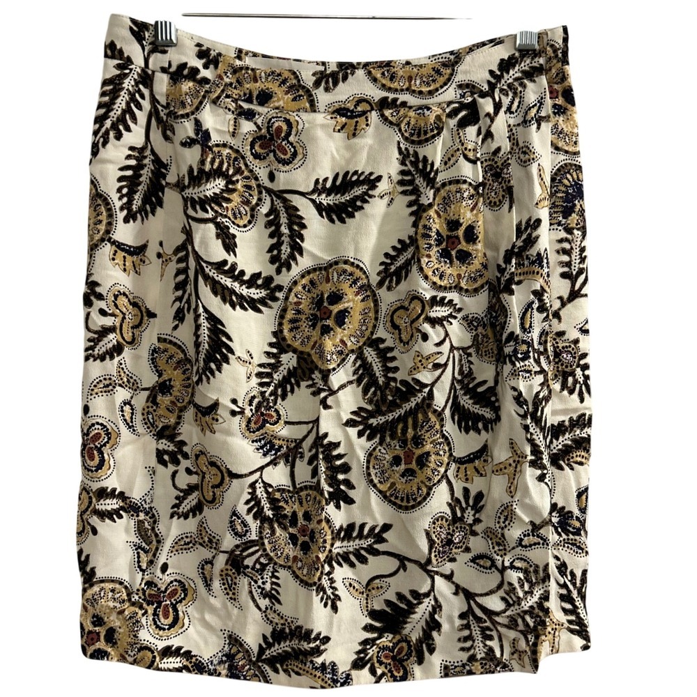 ba&sh Women's Midi Skirt Size M Floral Print Viscose Wrap Style
